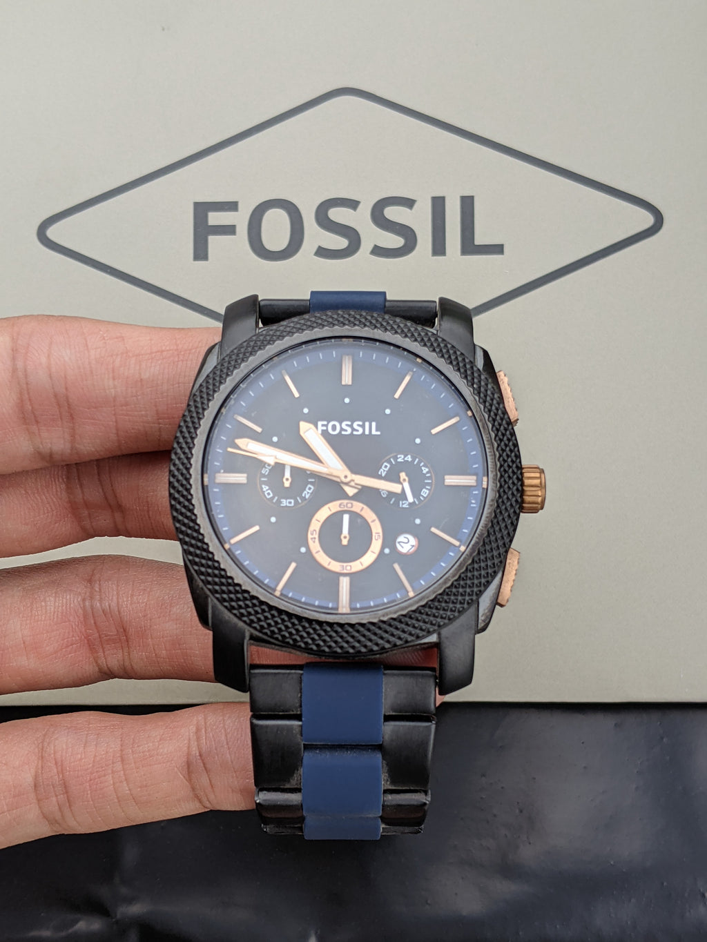 Fossil Machine Two-Tone Stainless Steel Watch - FS5164
