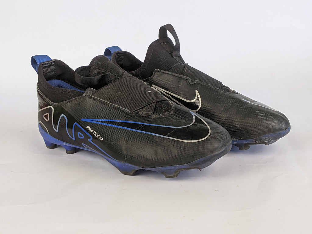 Nike Air Zoom Mercurial Vapor 15 Academy MG Shadow - Black/Chrome/Blue Kids
