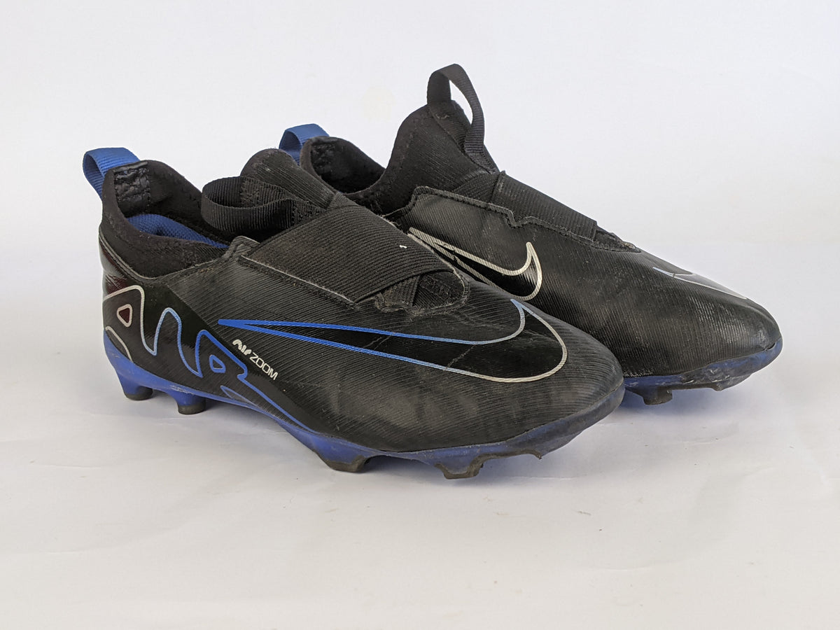 Nike Air Zoom Mercurial Vapor 15 Academy MG Shadow - Black/Chrome/Blue Kids