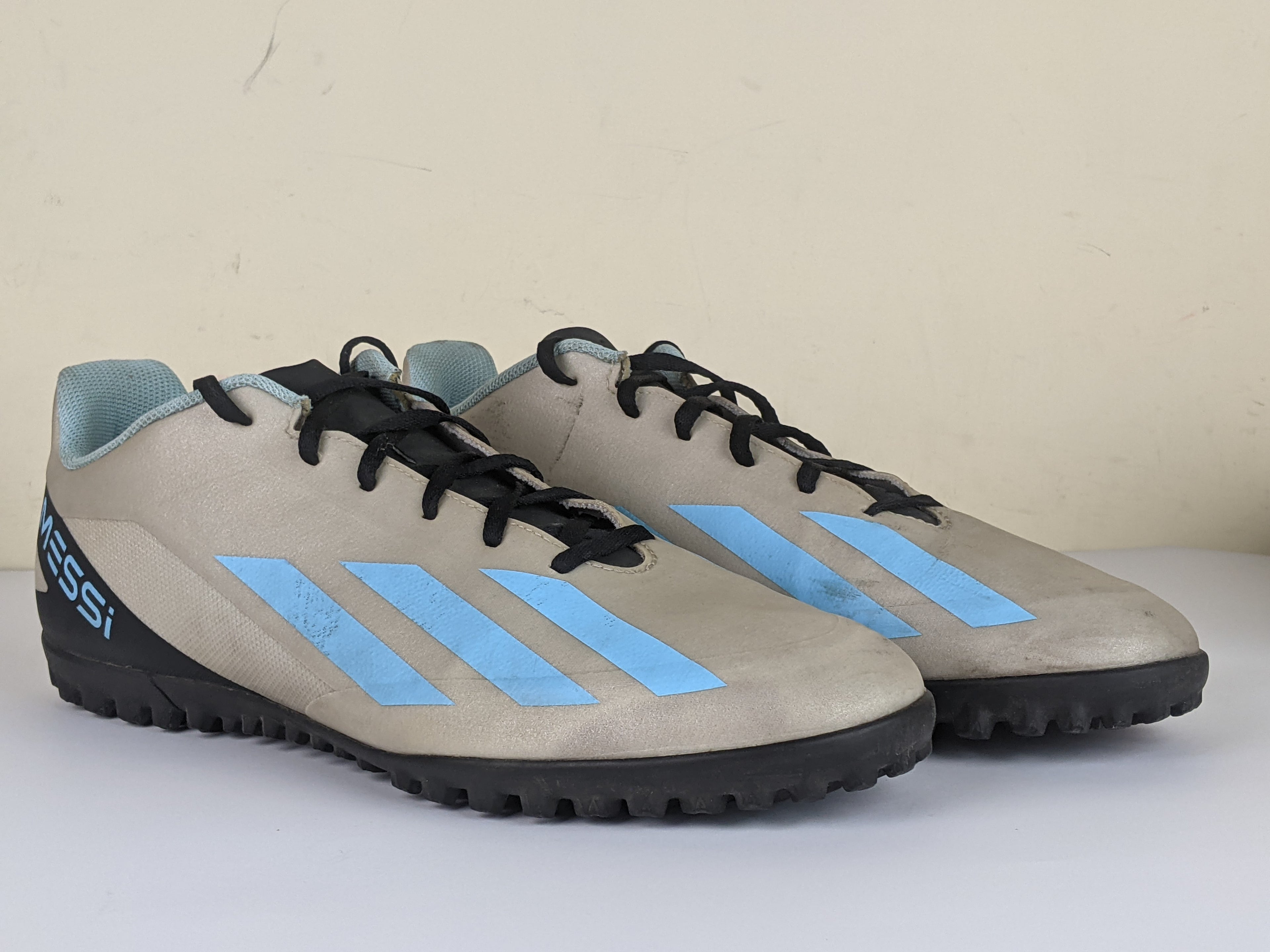 adidas X Crazyfast Messi .4 TF Infinito - Silver Metallic/Bliss Blue/Core Black