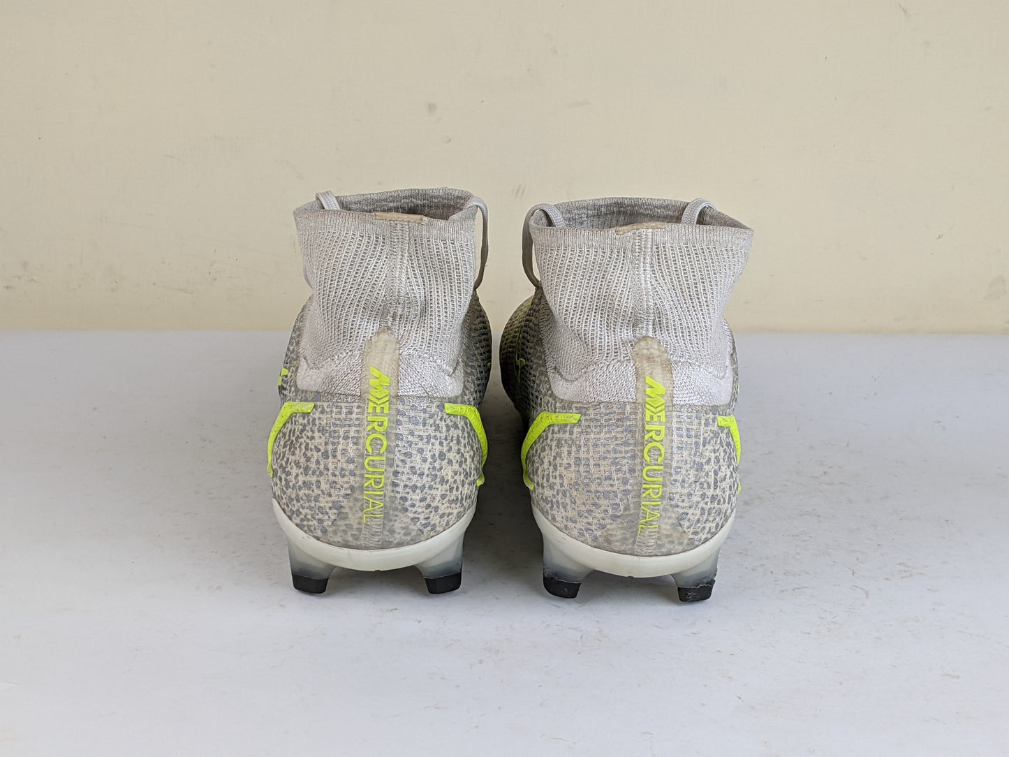 Nike Mercurial Superfly 8 Elite FG Silver Safari - White/Black/Metallic Silver/Volt