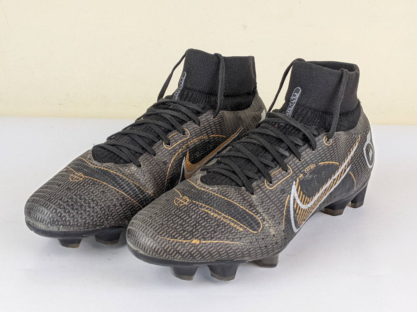 Nike Mercurial Superfly 8 Pro FG Shadow - Black/Metallic Gold/Metallic Silver