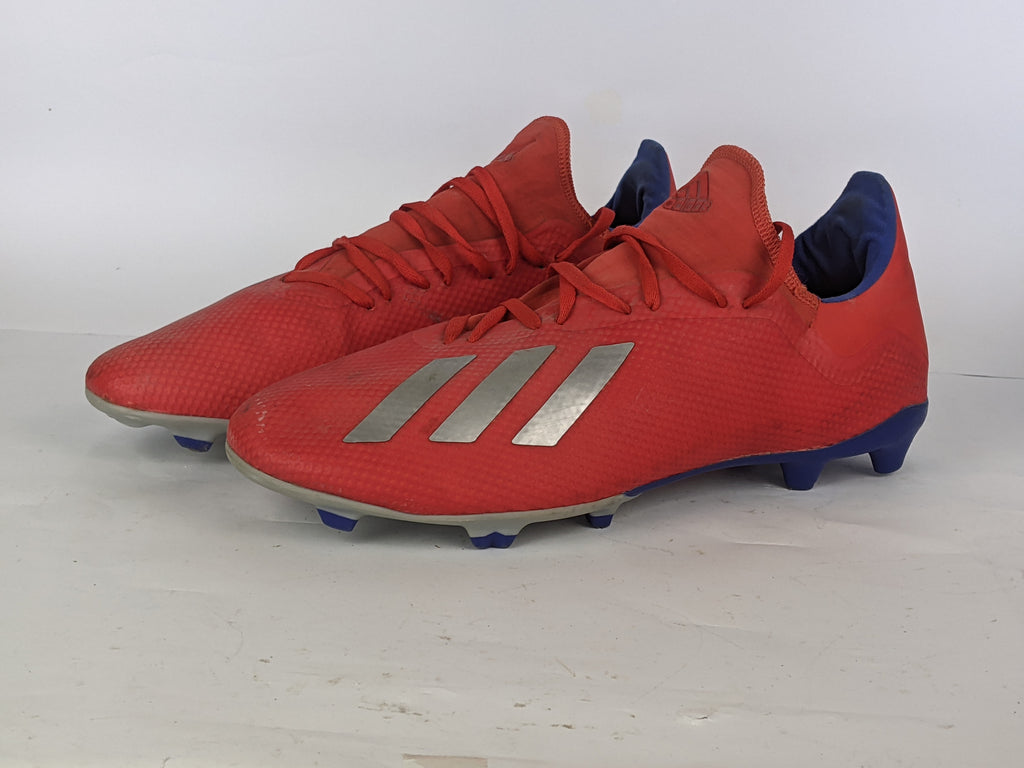 adidas X 18.3 FG/AG Exhibit - Action Red/Silver Metallic/Bold Blue