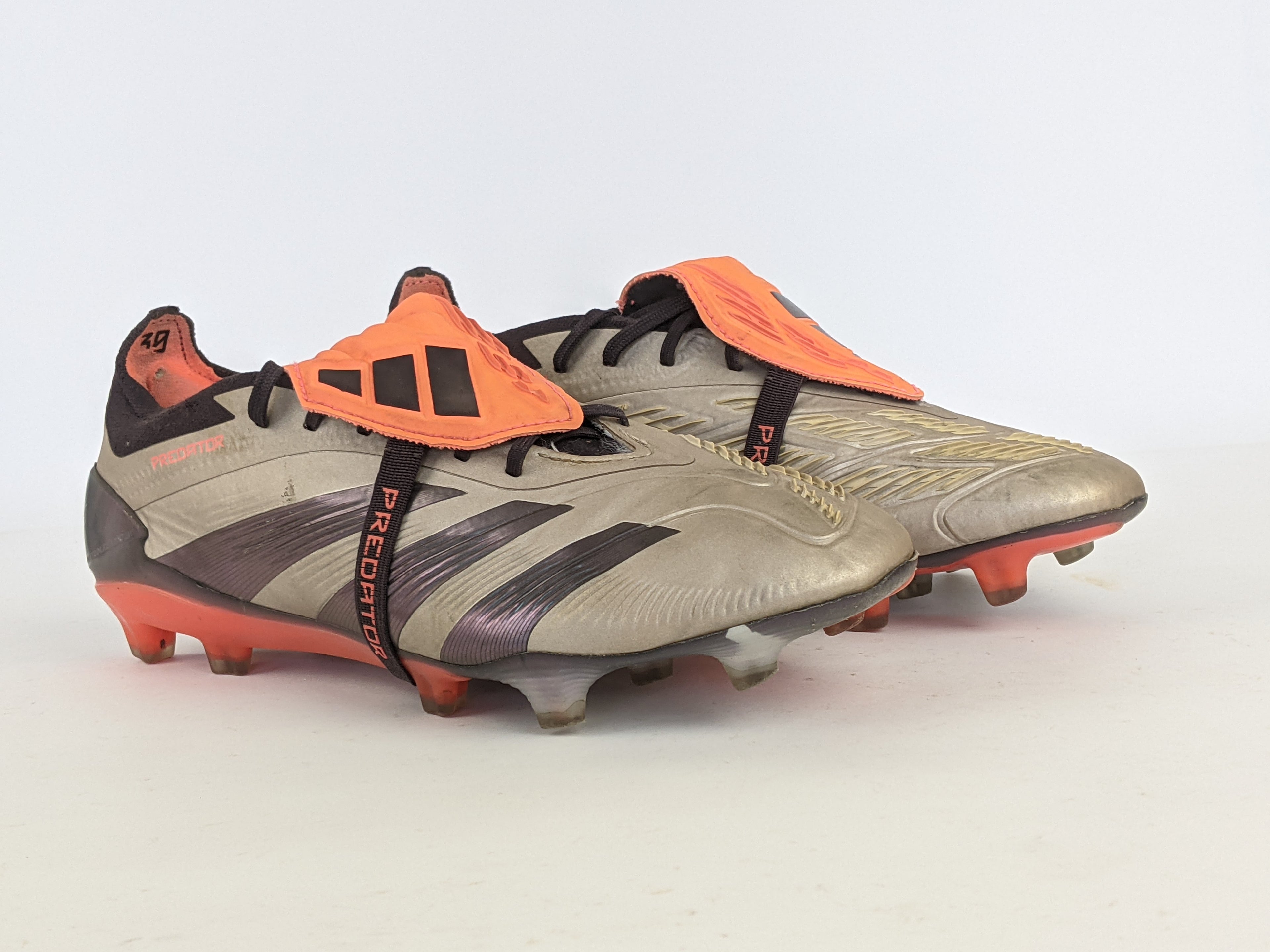 adidas Predator Elite Foldover Tongue FG 'platinum metallic/aurora black/carbon
