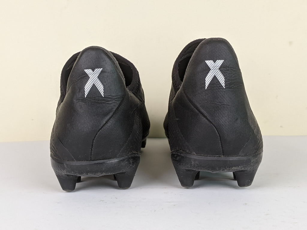 adidas X 19.3 FG/AG Laceless Dark Motion - Core Black/Silver Metallic
