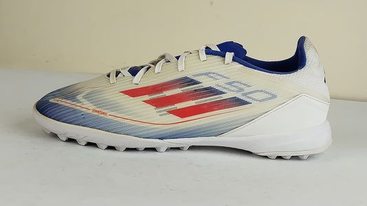 adidas F50 League TF Advancement - Footwear White/Solar Red/Lucid Blue