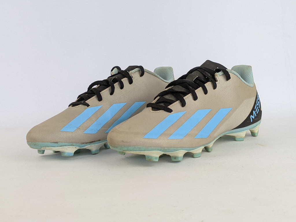 adidas X Crazyfast Messi .4 FG 'Infinito - Silver Metallic/Bliss Blue/Core Black