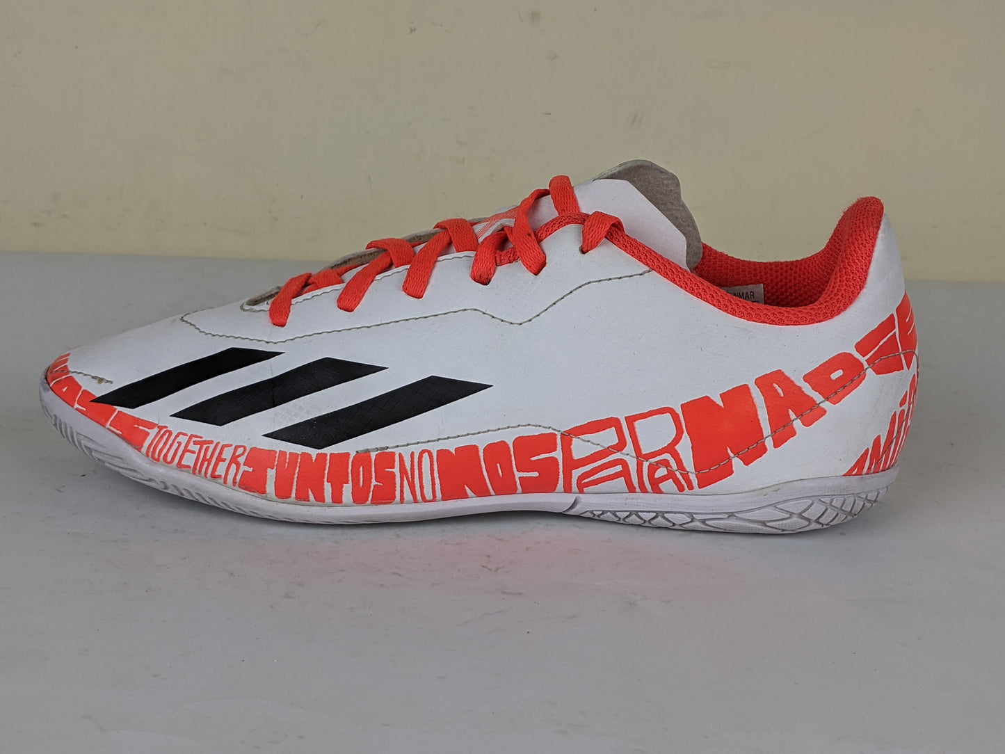 adidas X Speedportal Messi .4 IN Balon te Adoro - Footwear White/Core Black/Solar Red Kids