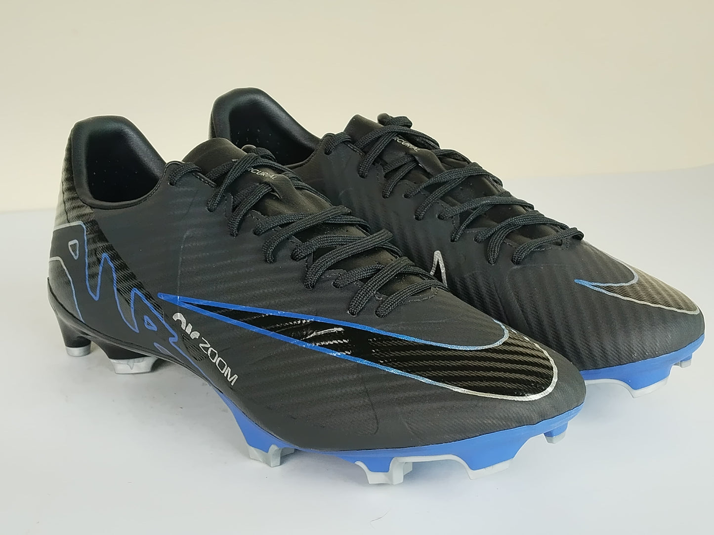 Nike Air Zoom Mercurial Vapor 15 Academy MG Shadow - Black/Chrome/Hyper Royal (Brand New)