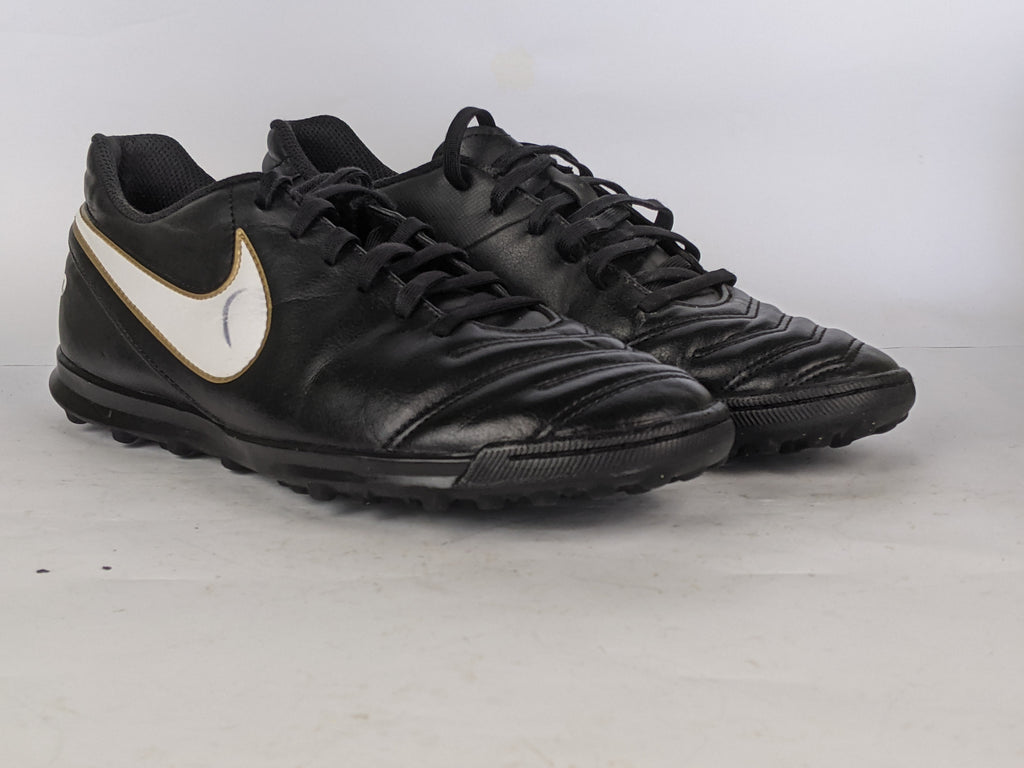 Nike Tiempo Rio III TF Black/White/Metallic Gold