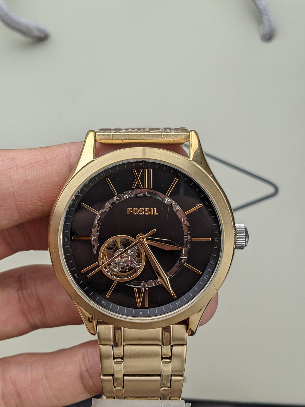 Fossil Men's Fenmore Automatic Gold-Tone Stainless Steel Watch - BQ2649