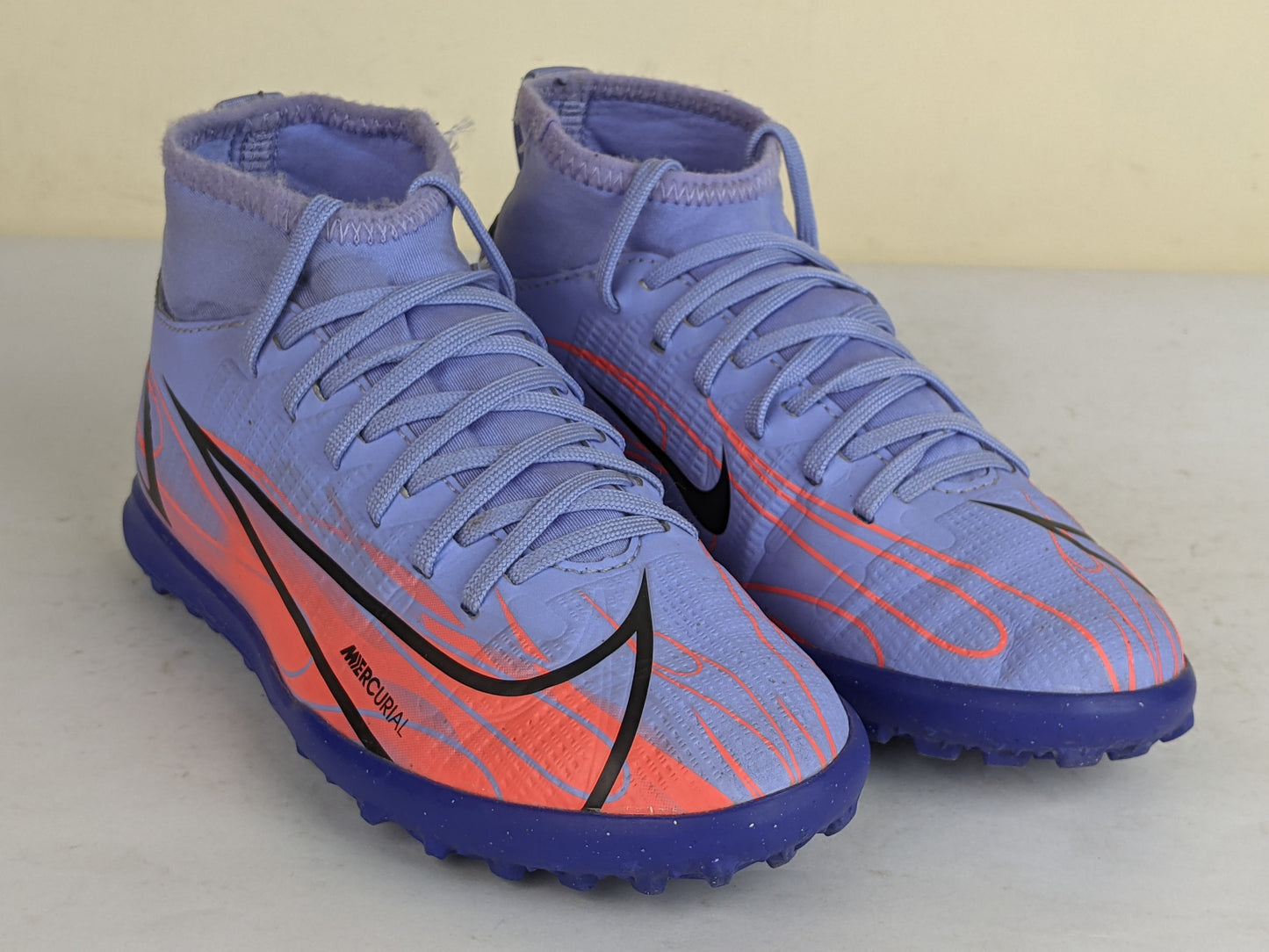 Nike Mercurial Superfly 8 Club TF KM Flames - Light Thistle/Metallic Silver Kids