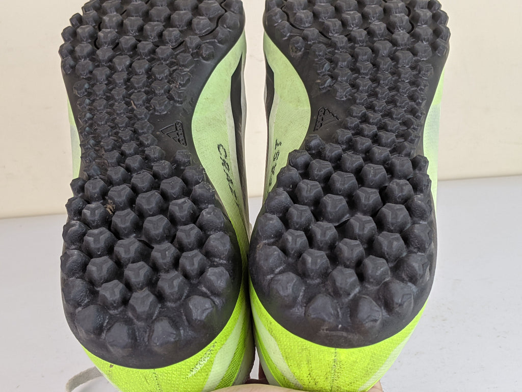 adidas X Crazyfast .4 TF Crazyrush - Footwear White/Core Black/Lucid Lemon