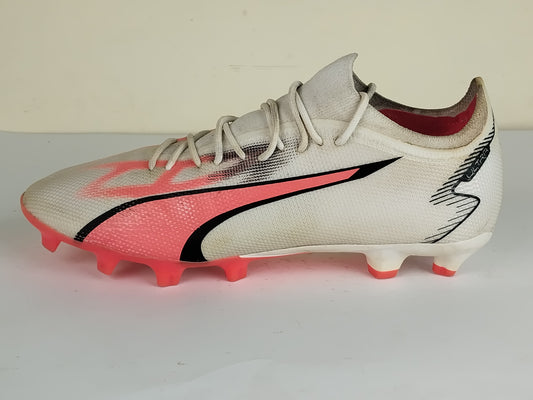 PUMA Ultra Match FG/AG Breakthrough - PUMA White/PUMA Black/Fire Orchid