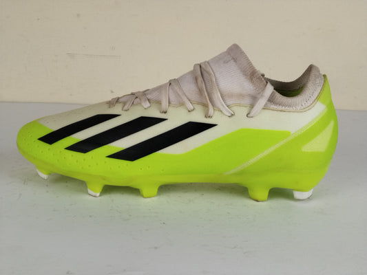 adidas X Crazyfast .3 FG Crazyrush - Footwear White/Core Black/Lucid Lemon