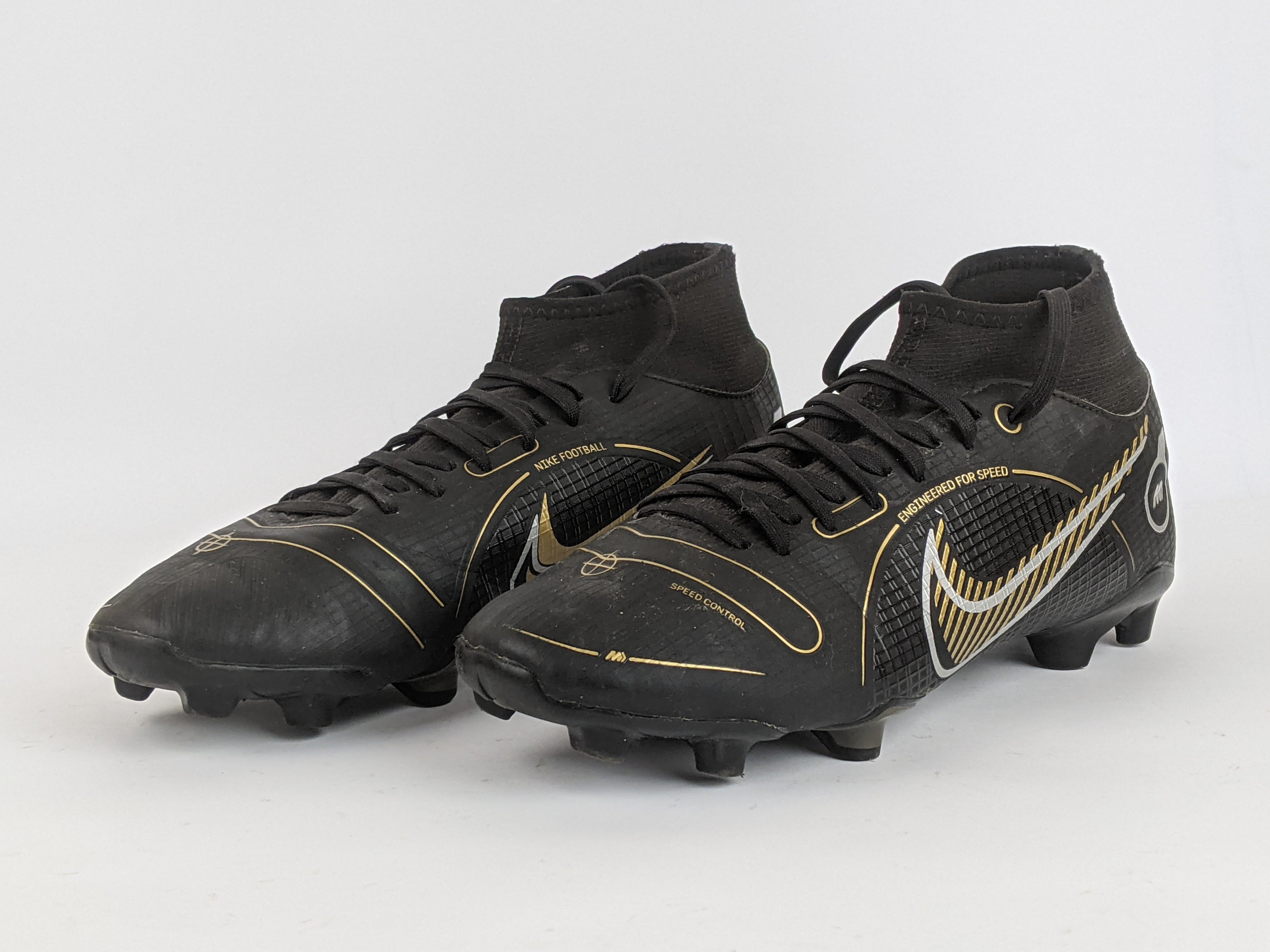 Nike Mercurial Superfly 8 Academy MG Shadow - Black/Metallic Gold/Metallic Silver