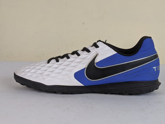Nike Tiempo Legend 8 Club TF Daybreak - White/Black/Hyper Royal/Metallic Silver
