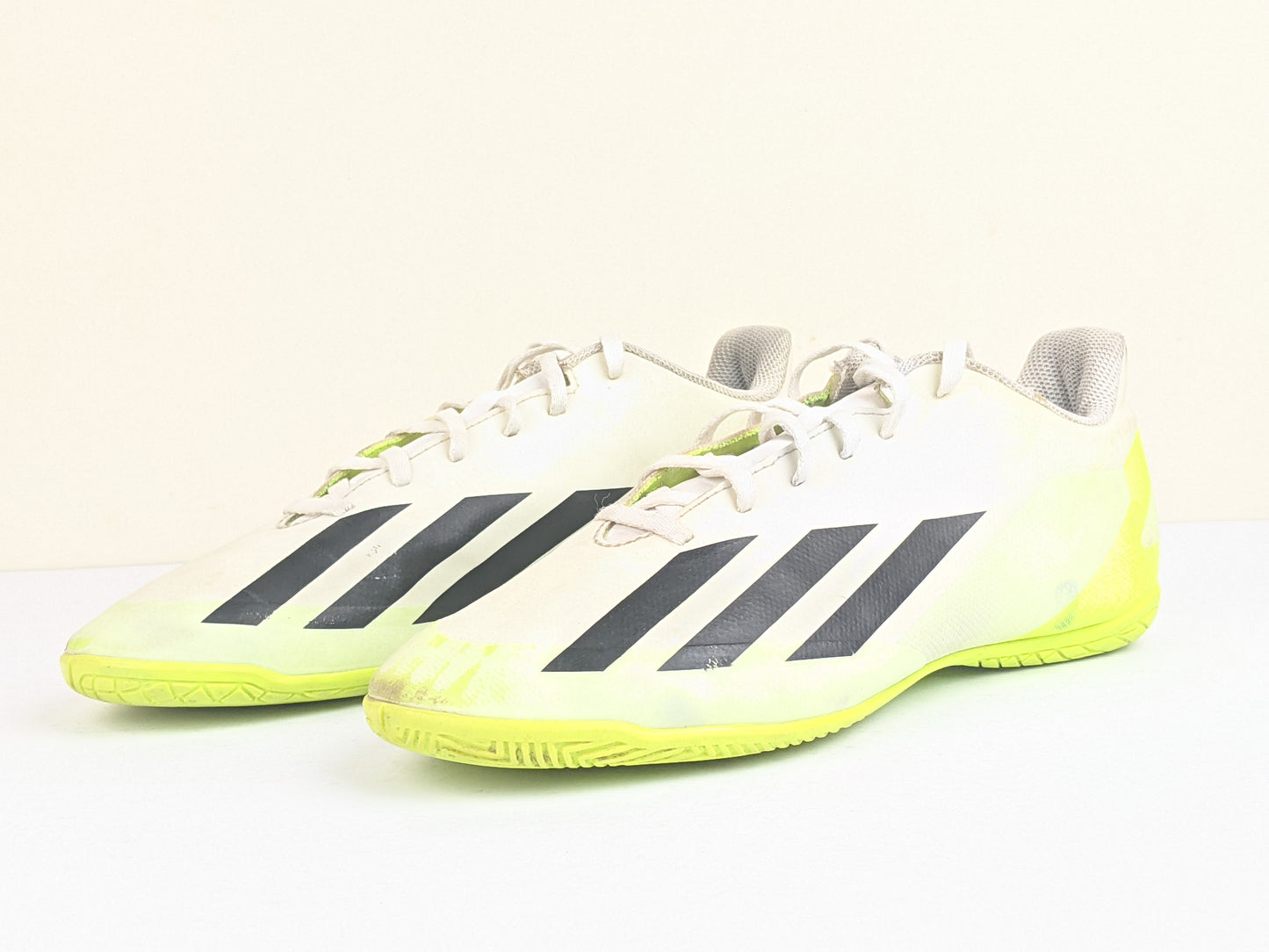 adidas X Crazyfast .4 IN Crazyrush - Footwear White/Core Black/Lucid Lemon