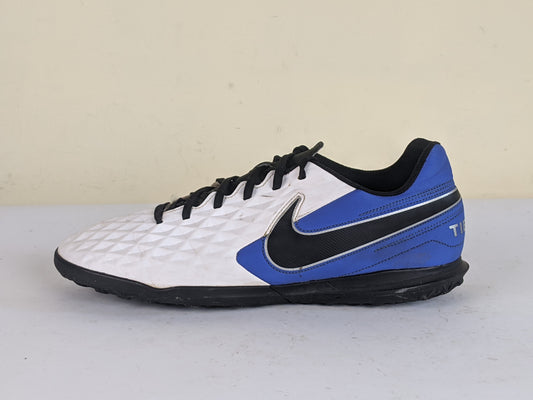 Nike Tiempo Legend 8 Club TF Daybreak - White/Black/Hyper Royal/Metallic Silver