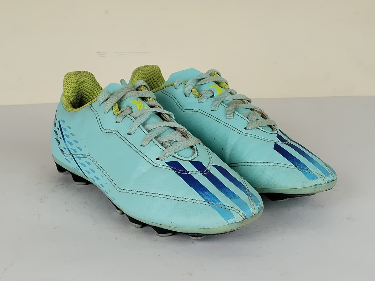 adidas X Speedportal .4 FxG Al Rihla - Clear Aqua/Power Blue/Solar Yellow Kids