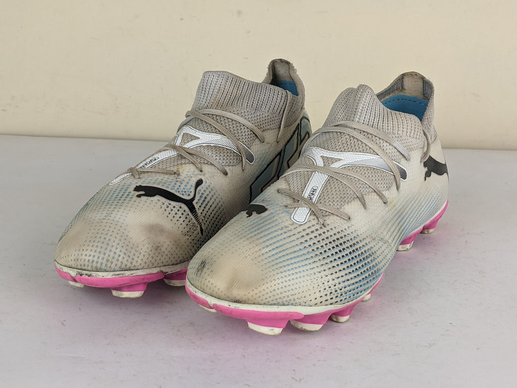 PUMA Future 7 Match FG/AG Phenomenal - White/Black/Poison Pink Kids