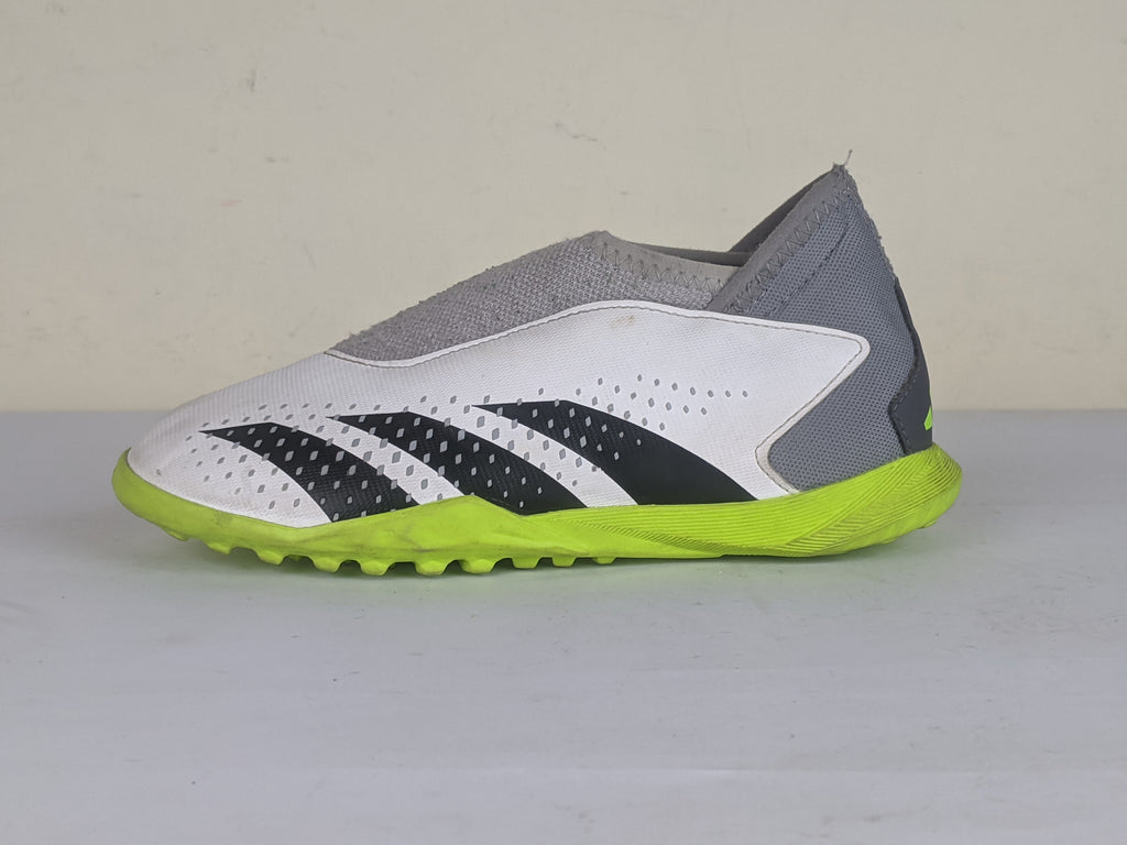 adidas Predator Accuracy .3 Laceless TF Crazyrush - Footwear White/Core Black/Lucid Lemon Kids