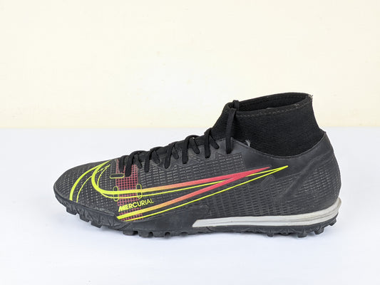 Nike Mercurial Superfly 8 Academy TF Black x Prism - Black/Cyber Yellow/Off Noir