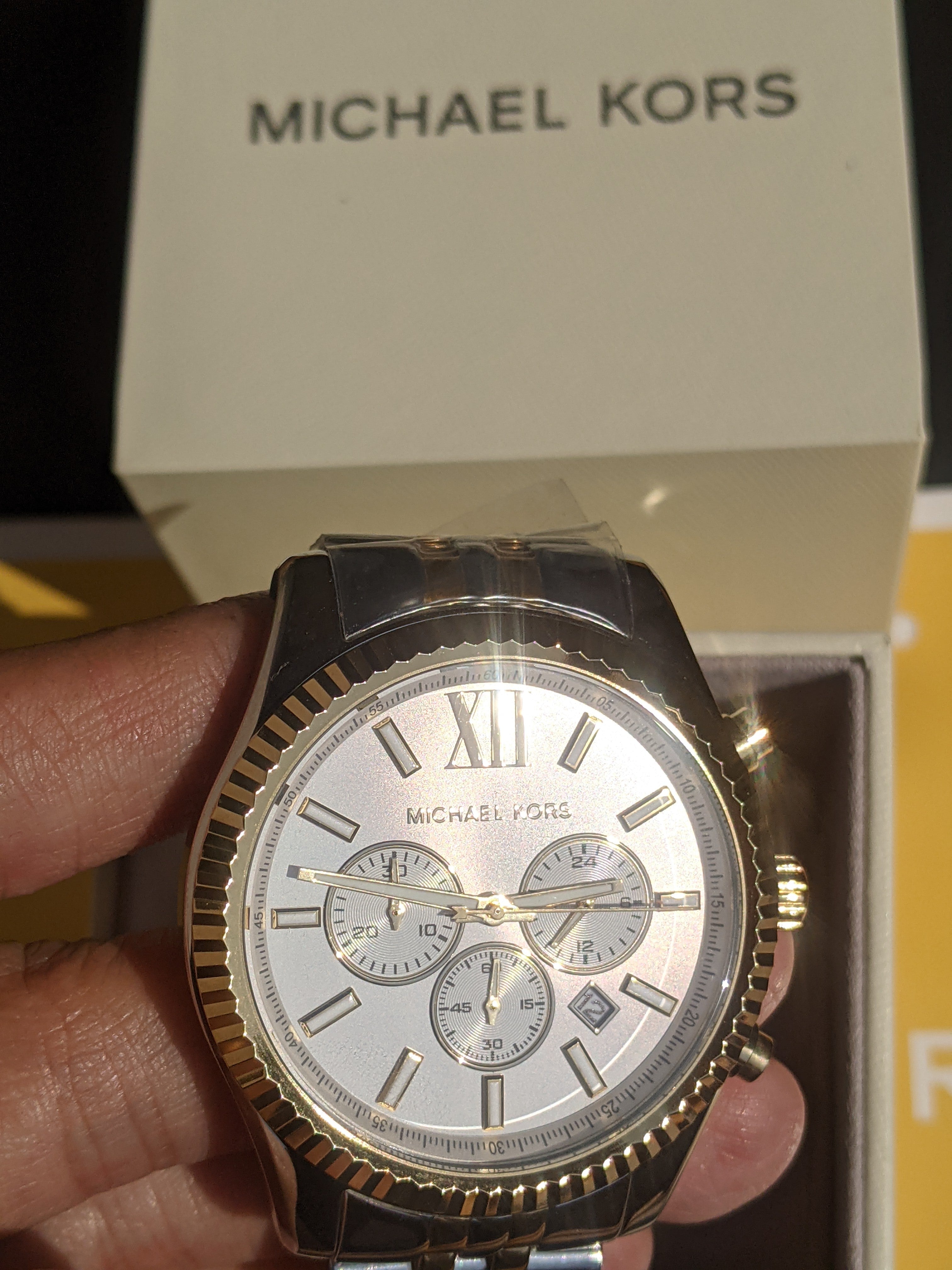 Michael Kors Men's Chronograph Lexington Two-Tone Stainless Steel Watch MK8344