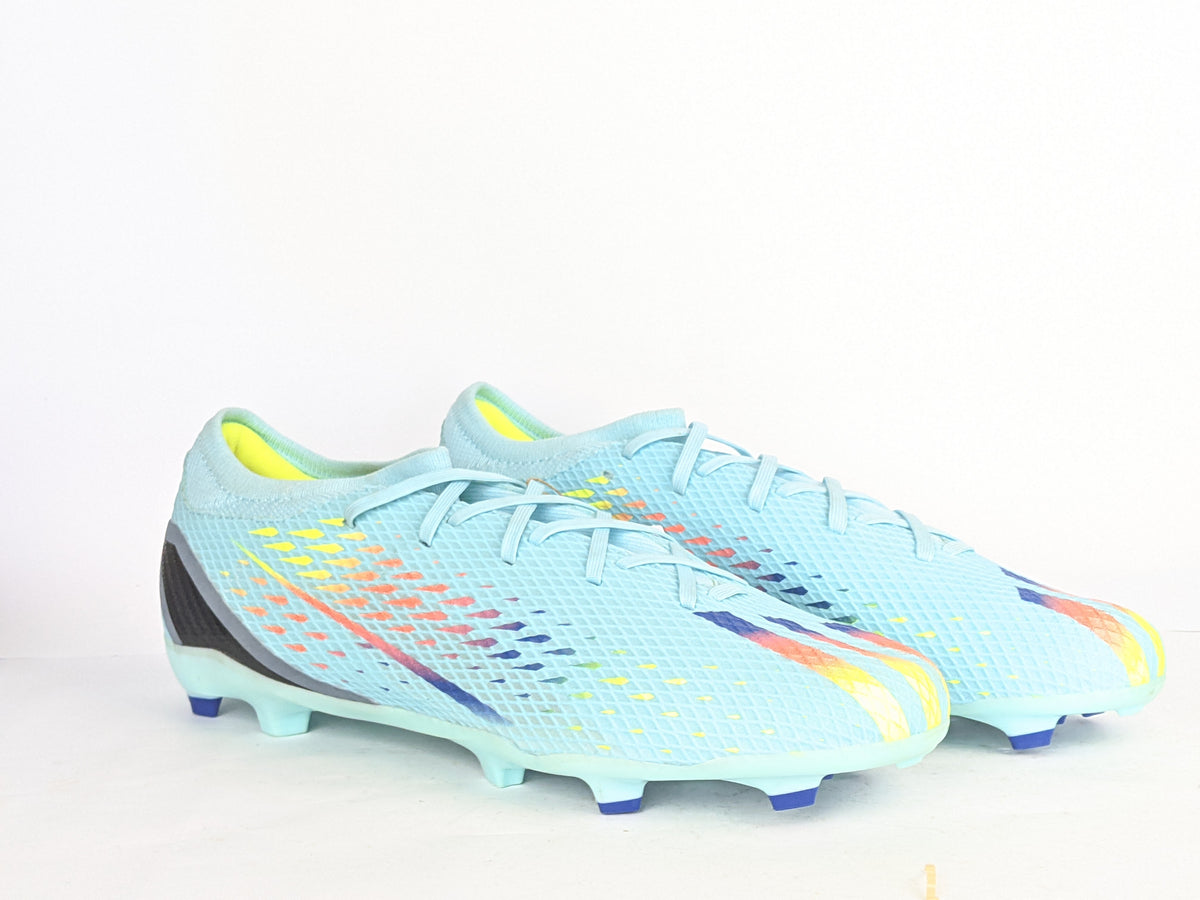 adidas X Speedportal .3 FG Al Rihla - Clear Aqua/Power Blue/Solar Yellow