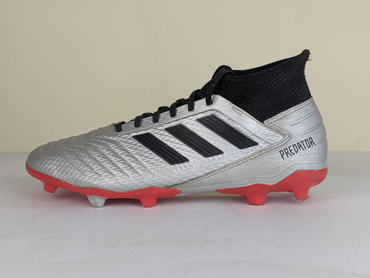 adidas Predator 19.3 FG/AG 302 Redirect - Silver Metallic/Core Black/High Risk Red