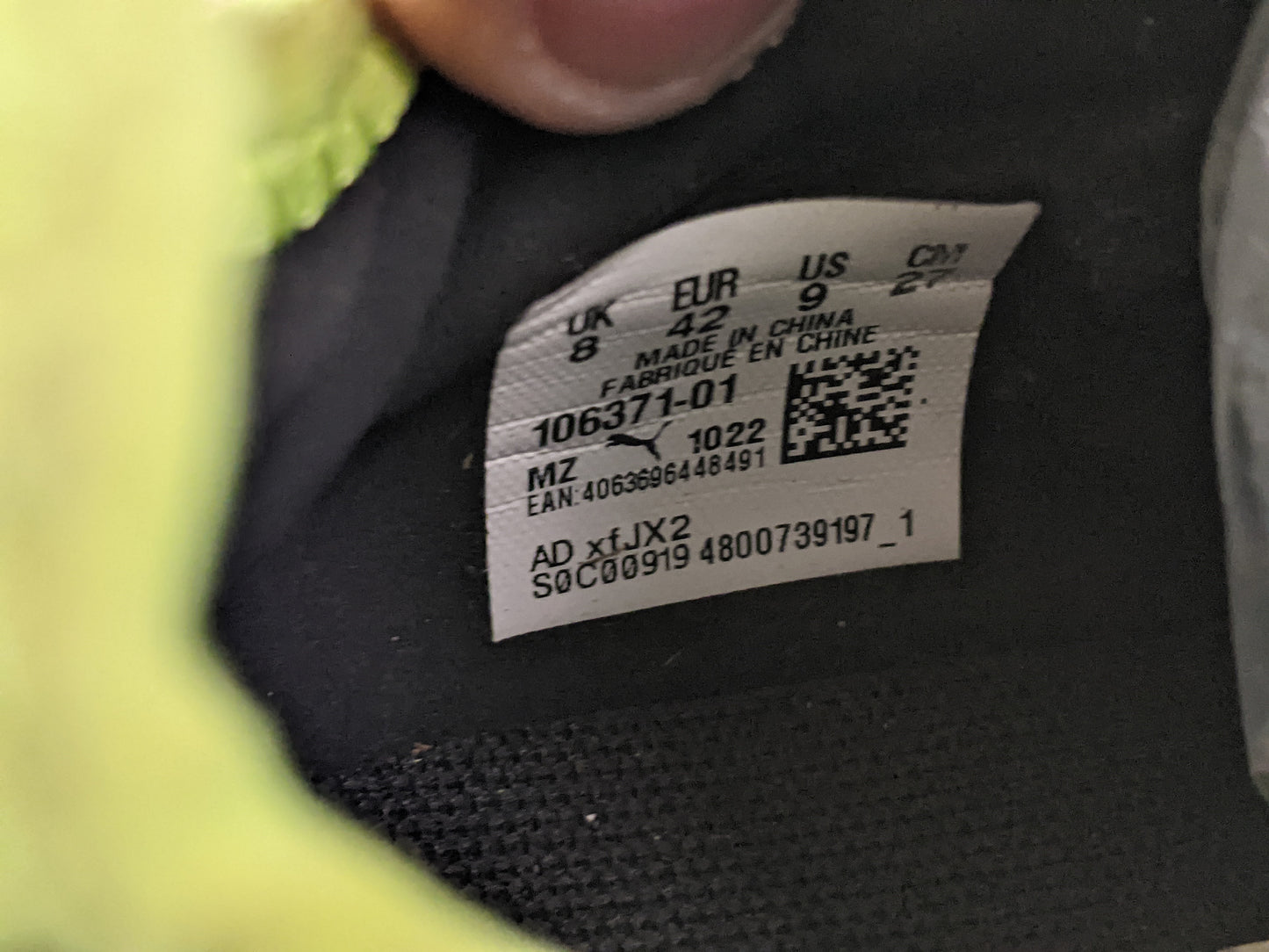 Puma Finesse Laceless FG 'Black/Yellow Alert