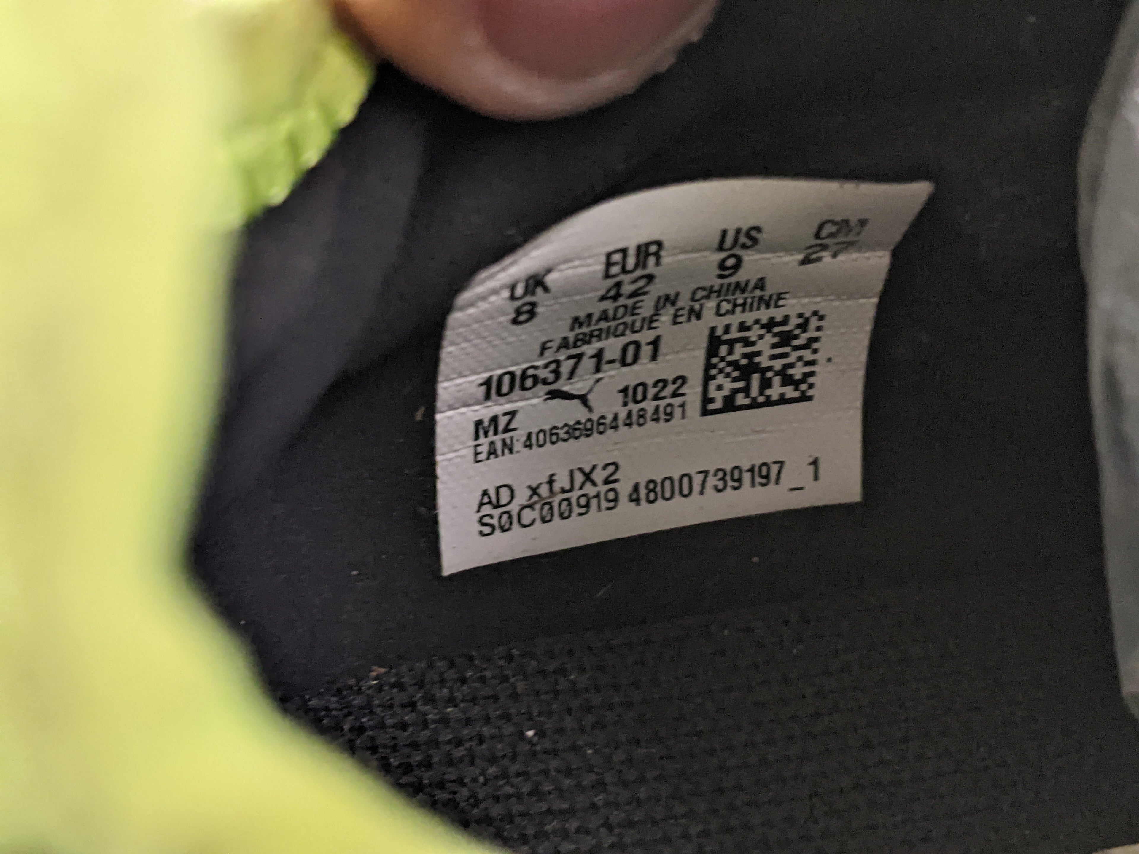 Puma Finesse Laceless FG 'Black/Yellow Alert