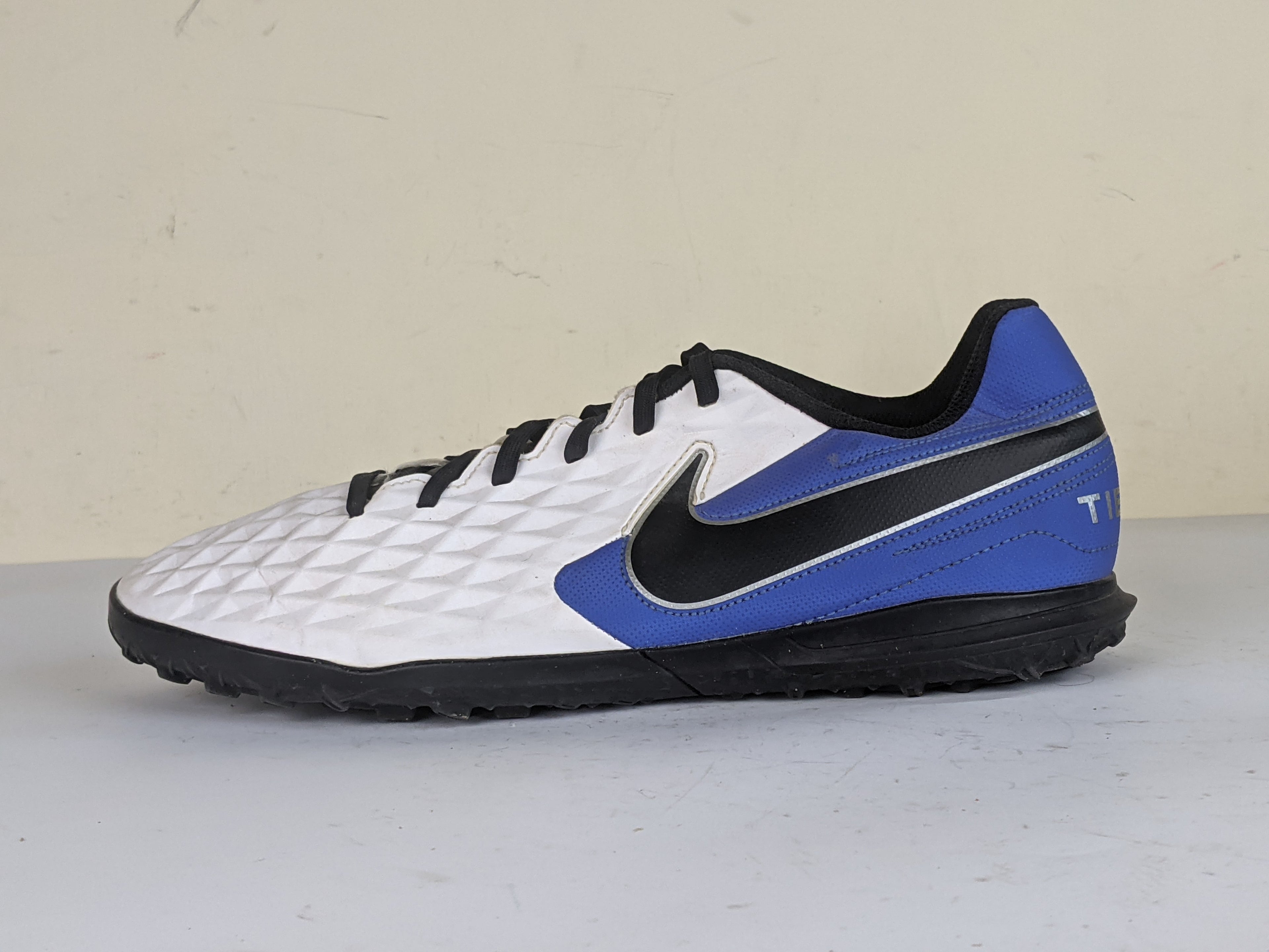 Nike Tiempo Legend 8 Club TF Daybreak - White/Black/Hyper Royal/Metallic Silver