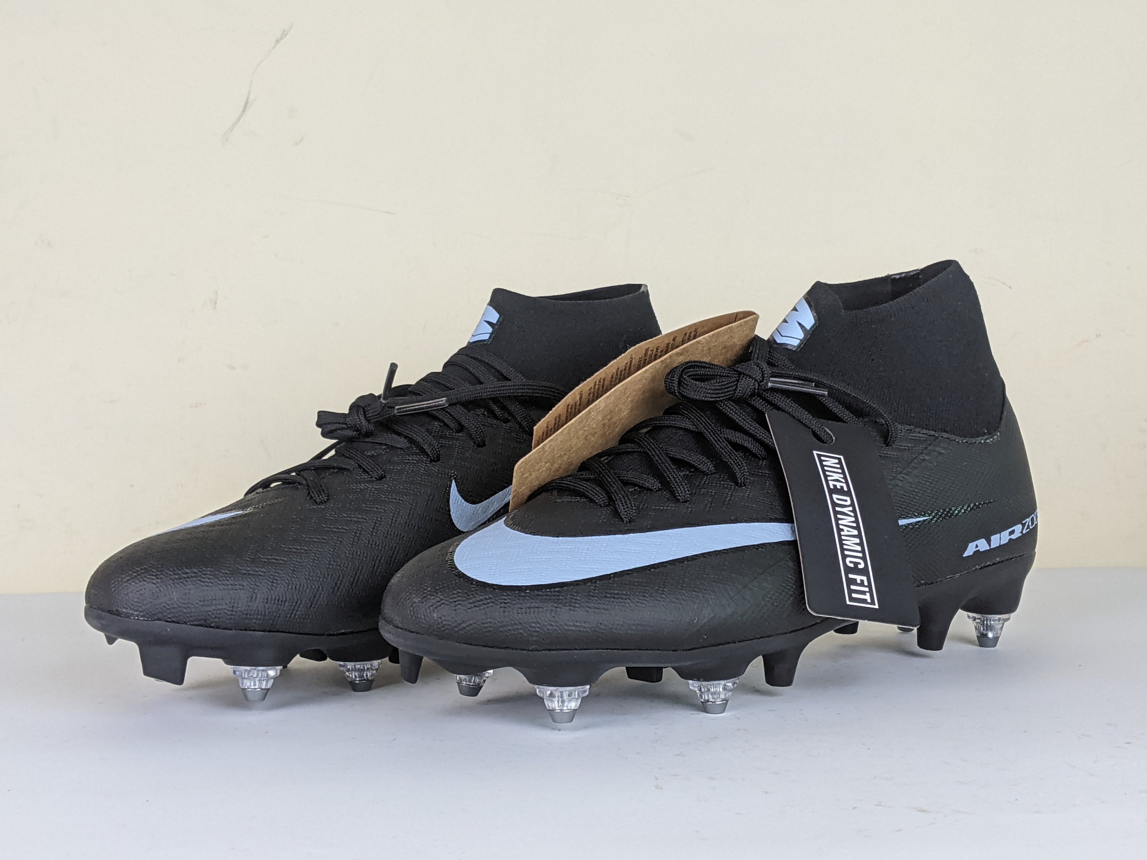 Nike Air Zoom Mercurial Superfly 10 Academy SG-PRO Anti-Clog Shadow - Black/Ice Blue (Brand New)