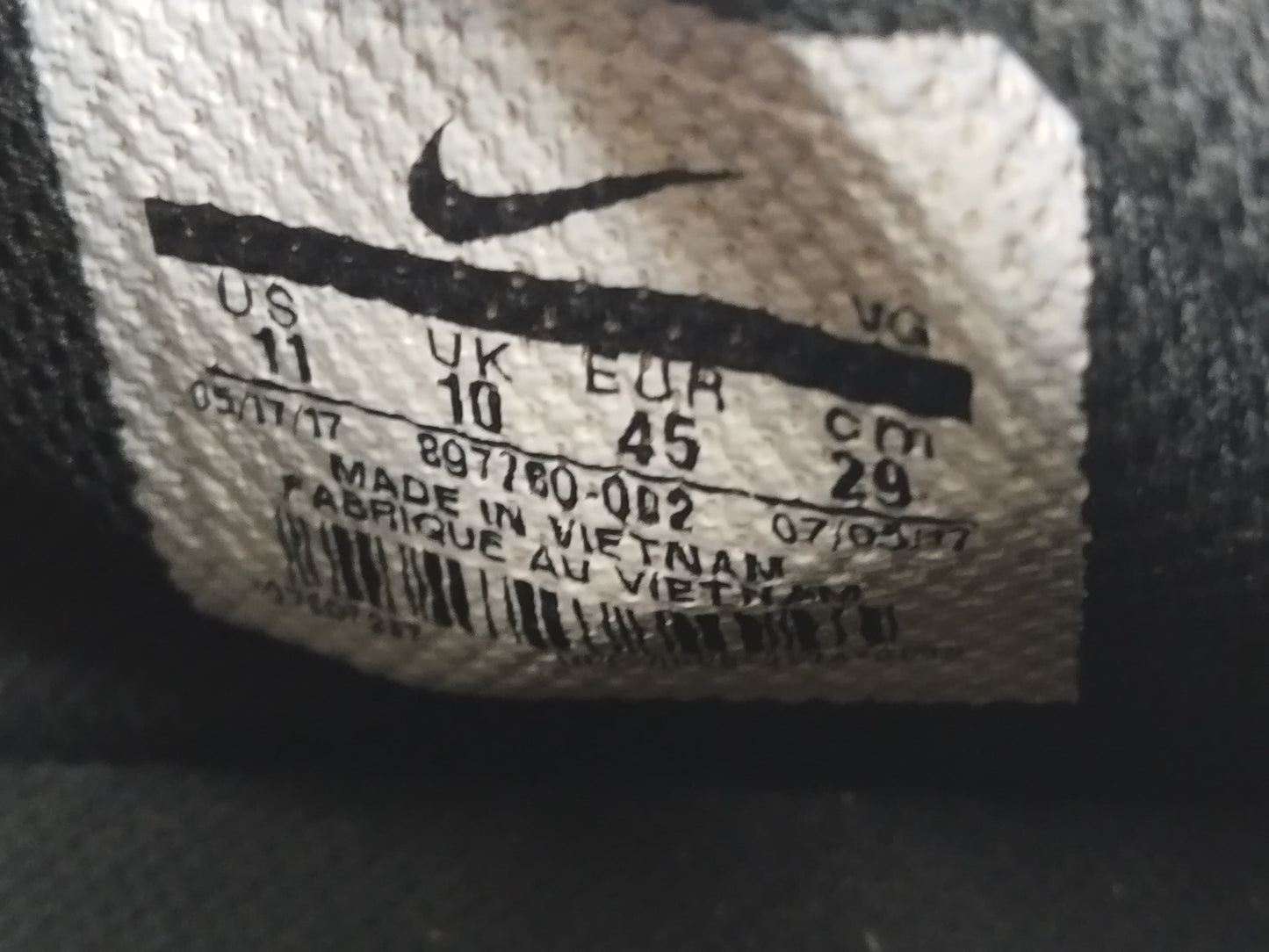 Nike Tiempo Rio 4 SG 'Black/White