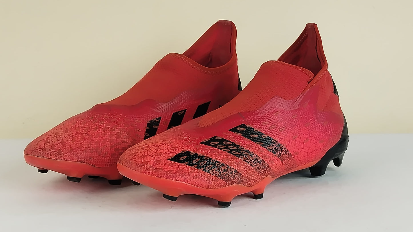 adidas Predator Freak .3 Laceless FG Meteorite - Red/Core Black/Solar Red