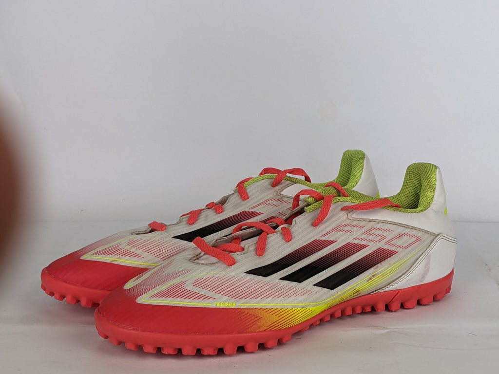 adidas F50 Club TF Pure Victory - Footwear White/Core Black/Solar Yellow