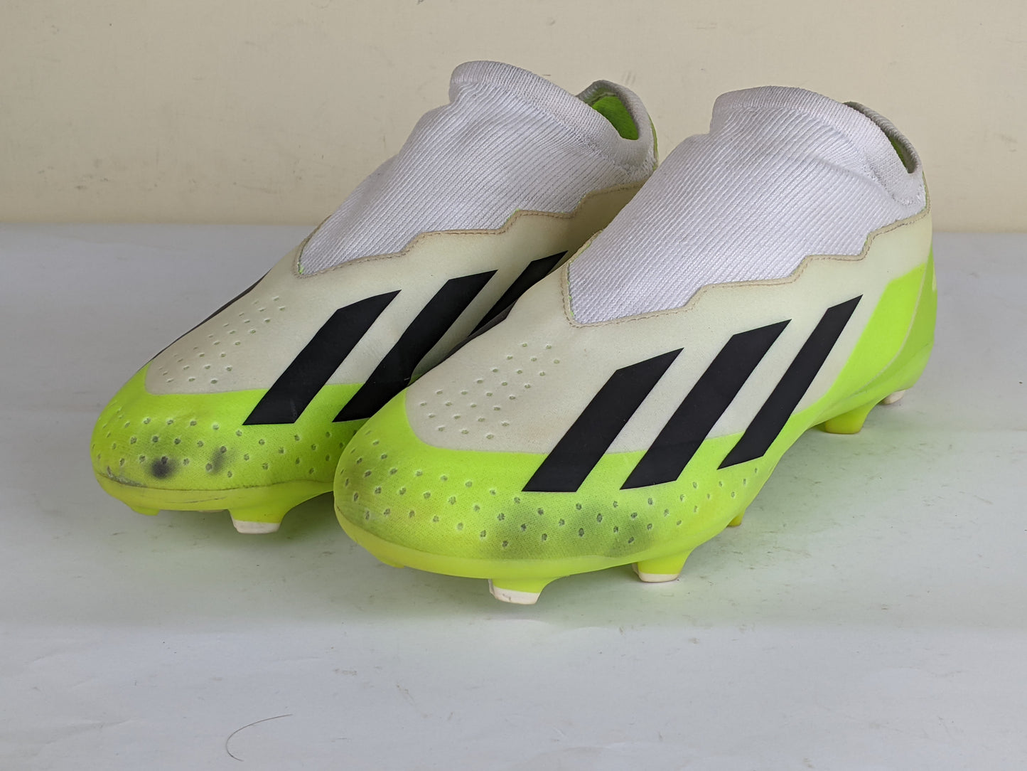 adidas X Crazyfast .3 Laceless FG Crazyrush - Footwear White/Core Black/Lucid Lemon