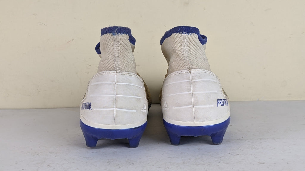 adidas Predator 19.3 FG/AG Laceless Virtuso - Footwear White/Silver Metallic/Bold Blue