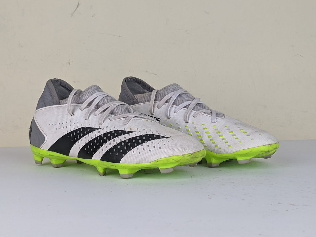adidas Predator Accuracy .3 FG Crazyrush - Footwear White/Core Black/Lucid Lemon Kids