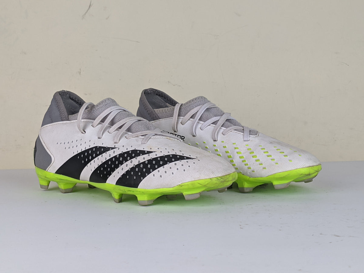 adidas Predator Accuracy .3 FG Crazyrush - Footwear White/Core Black/Lucid Lemon Kids