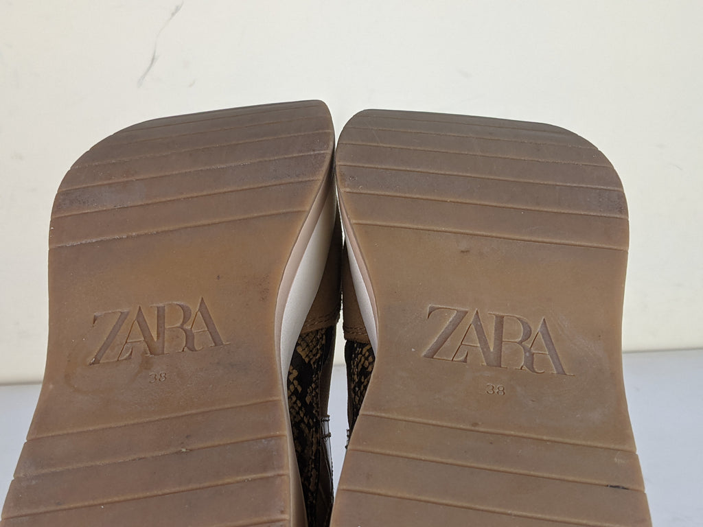 Zara Trainers Brown