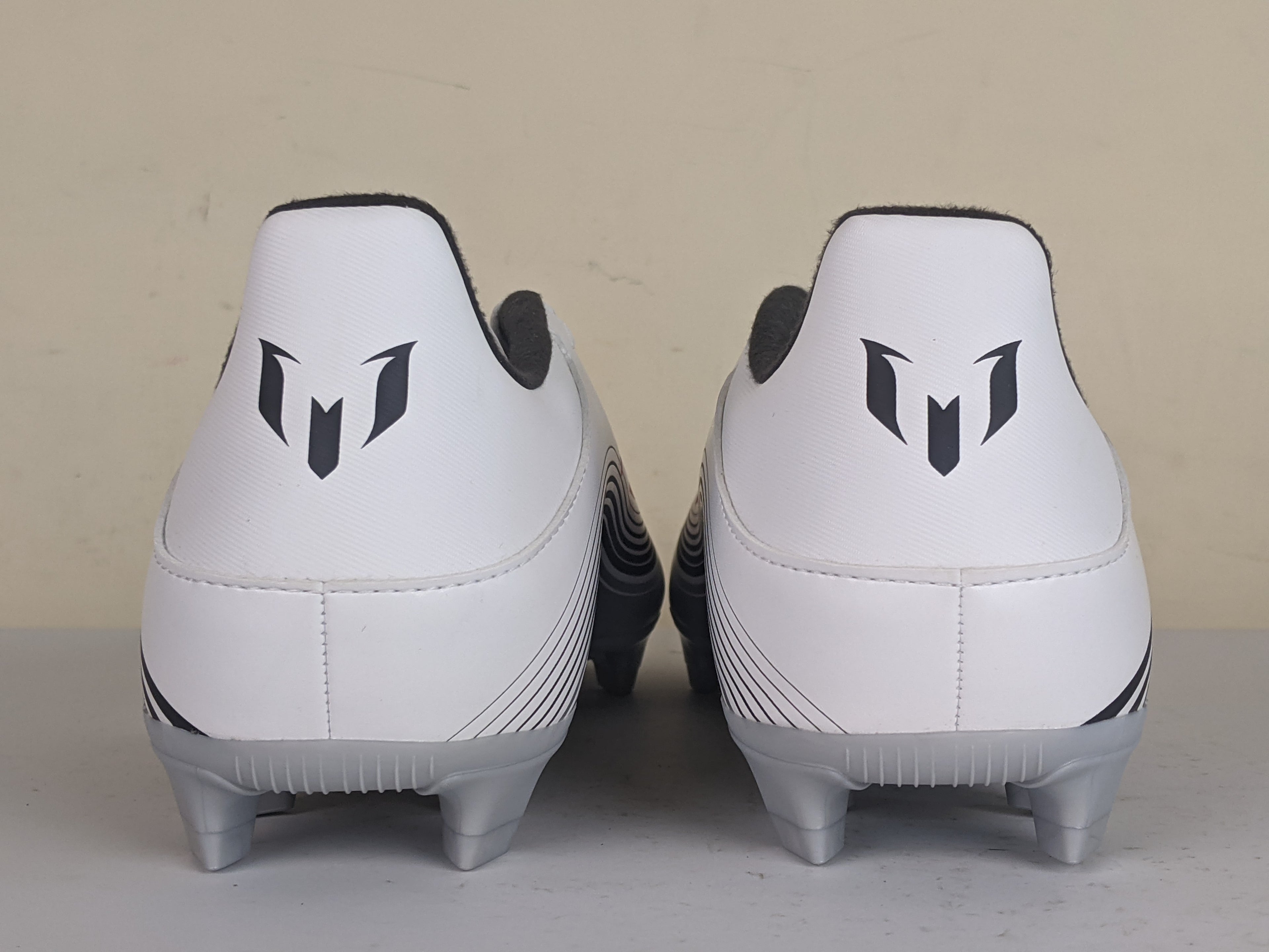 adidas F50 Messi Club FxG Prestig10 - Footwear White/Lucid Red/Silver Metallic (Brand New)