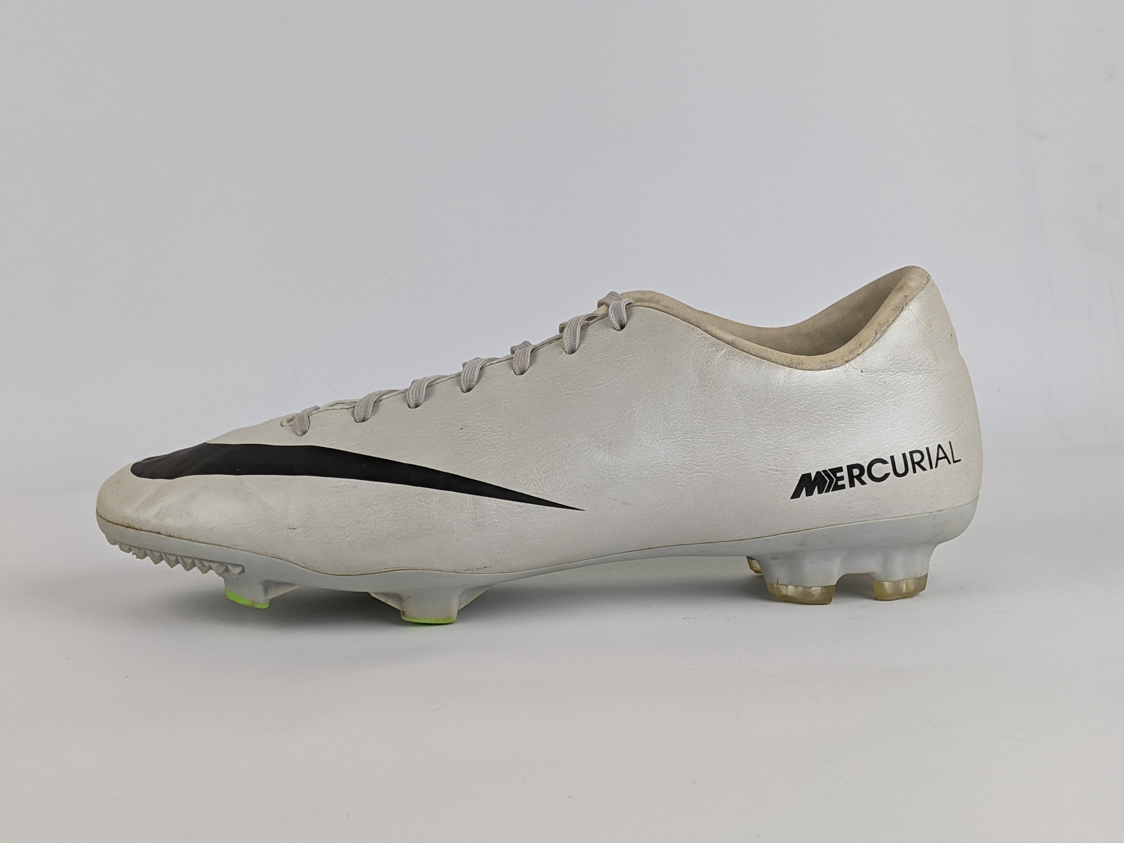 Nike Mercurial Victory IV FG Metallic Platinum/Black-Electric Green