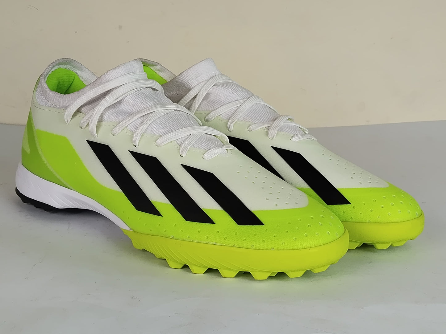 adidas X Crazyfast .3 TF Crazyrush - Footwear White/Core Black/Lucid Lemon (Brand New)