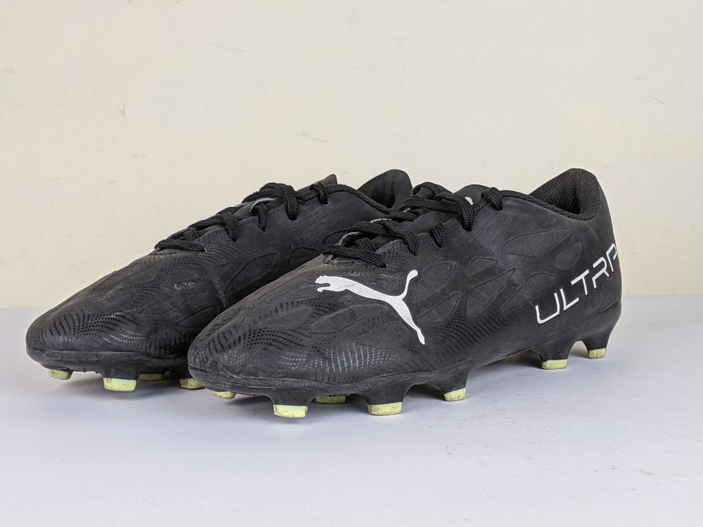 PUMA Ultra 4.4 FG/AG Eclipse - Black/White/Fizzy Yellow Kids