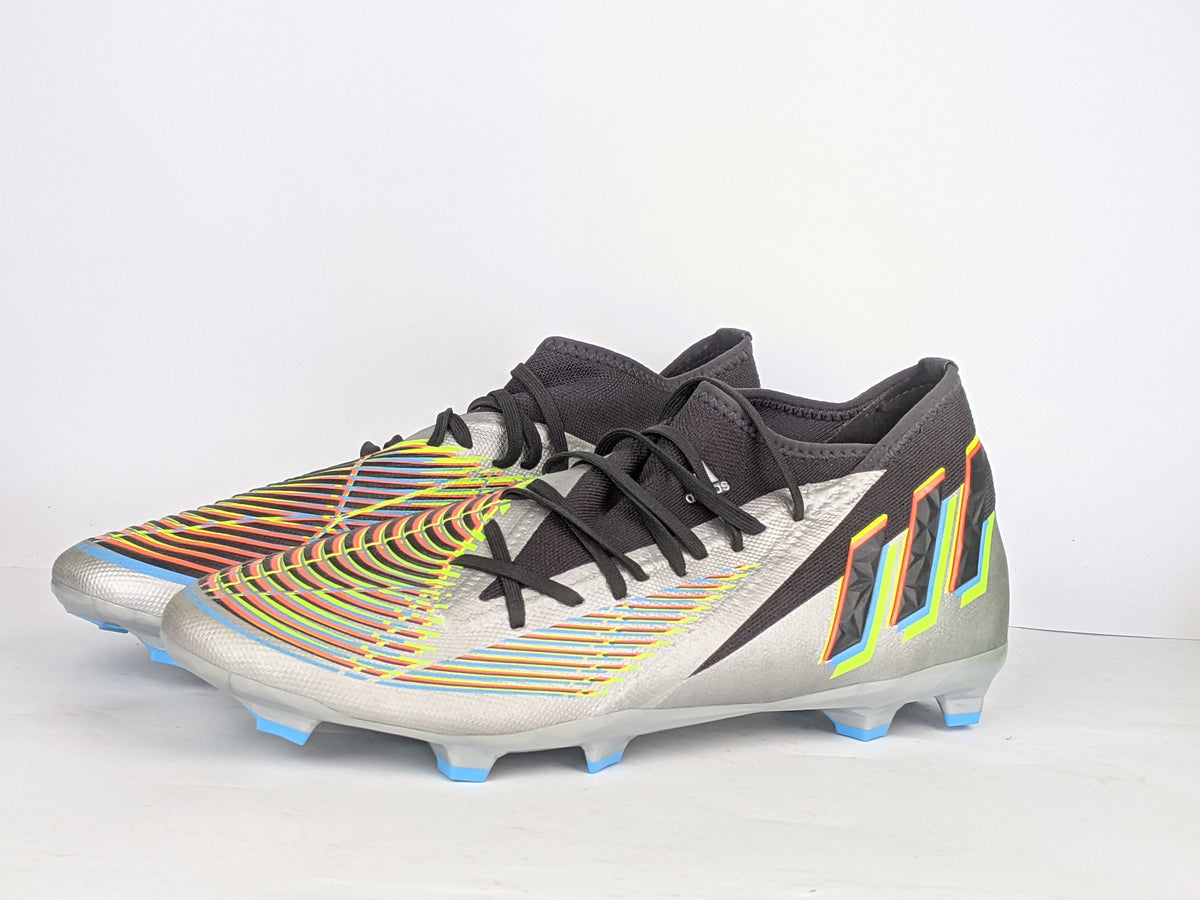 adidas Predator Edge .3 FG Beyond Fast - Silver Metallic/Core Black/Solar Green