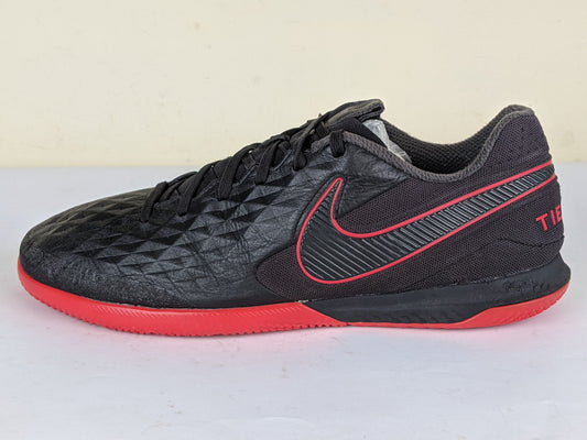 Nike Tiempo React Legend 8 Pro IC Black X Chile Red - Black/Chile Red/Dark Smoke Grey