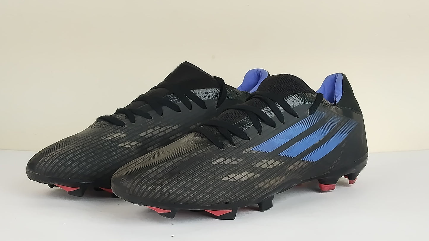 adidas X Speedflow .3 FG Edge of Darkness - Core Black/Sonic Ink/Solar Yellow