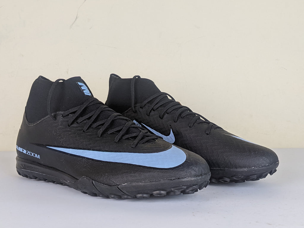 Nike Air Zoom Mercurial Superfly 10 Academy TF Shadow - Black/Ice Blue (Brand New)